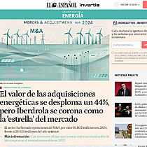 El valor de las adquisiciones energticas se desploma un 44%, pero Iberdrola se corona como la 'estrella' del mercado